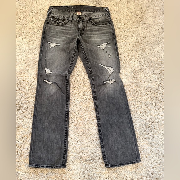 Men’s True Religion Distressed Jeans - Picture 1 of 4